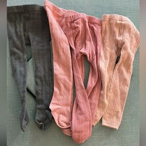 Set of four Ribbed Tights